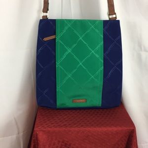 Vera Bradley Blue & Green Shoulder Bag Purse